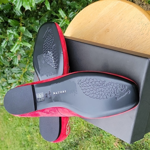 NEW Edda Suede Embroidered Loafer Size 8 - Picture 11 of 14